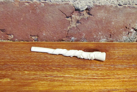 Carved Bone Cigarette Holder Unused