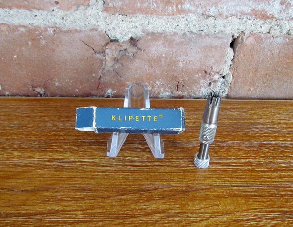 Vintage Klipette Gentleman's Nose Hair Trimmer Original Box