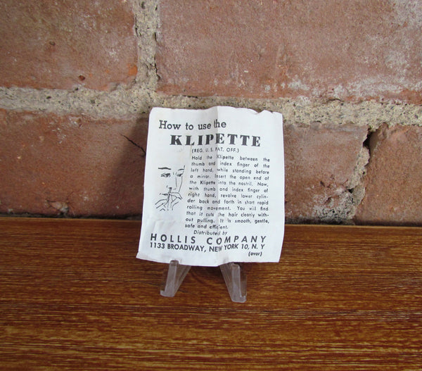 Vintage Klipette Gentleman's Nose Hair Trimmer Original Box