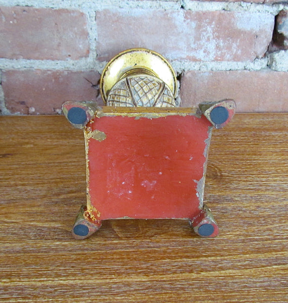 Antique Gold Pillar Candleholder
