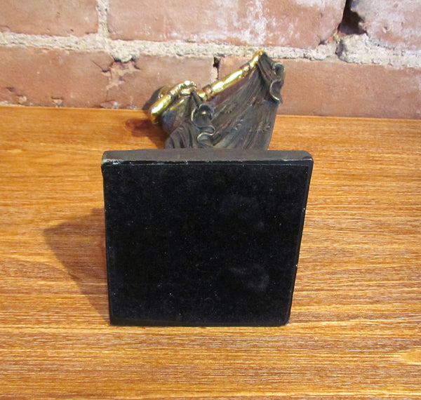 Art Deco Dancing Woman Statue w/Cloche Hat