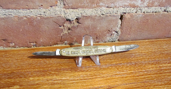 Vintage Advertising Simonds Worden White Co Pocket Knife Dayton, OH