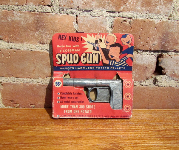 1950's Metal Spud Gun Cossman Boxed #504