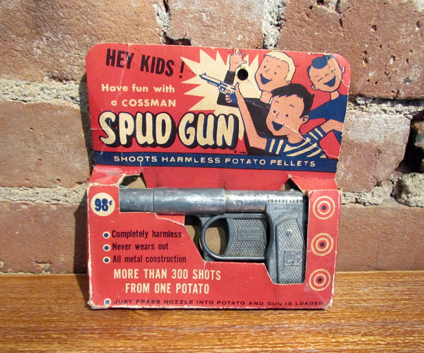 1950's Metal Spud Gun Cossman Boxed #504