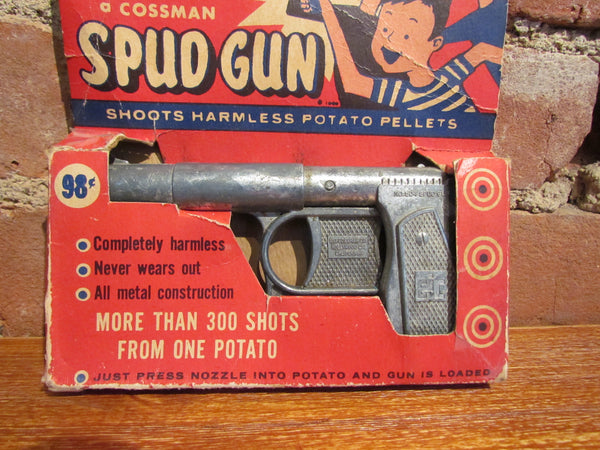 1950's Metal Spud Gun Cossman Boxed #504