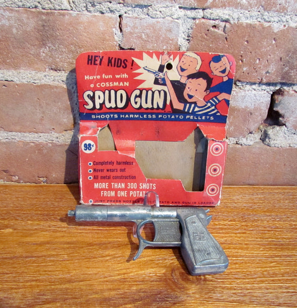 1950's Metal Spud Gun Cossman Boxed #504