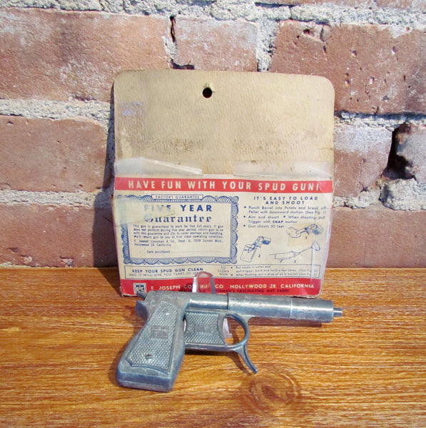 1950's Metal Spud Gun Cossman Boxed #504