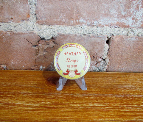 1940's Heather Rouge Tin w/Powder Puff