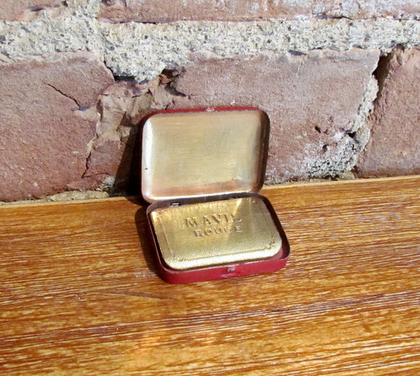 1920's Mavis Rouge Tin Vivaudou Unused w/Powder Puff