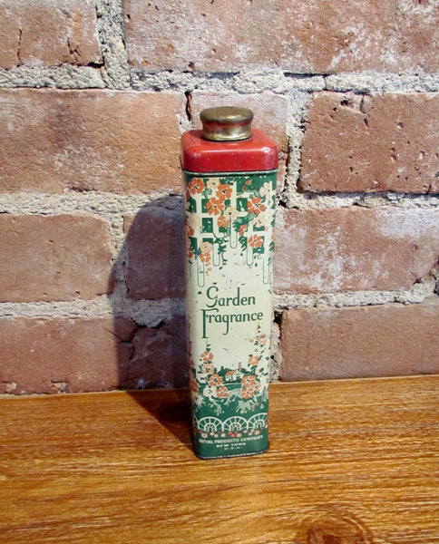 Rare Garden Fragrance Talcum Powder Tin Duval Products Co.