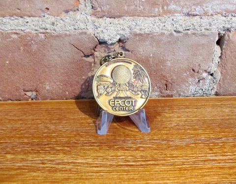 1982 Epcot Center Grand Opening Coin Keychain