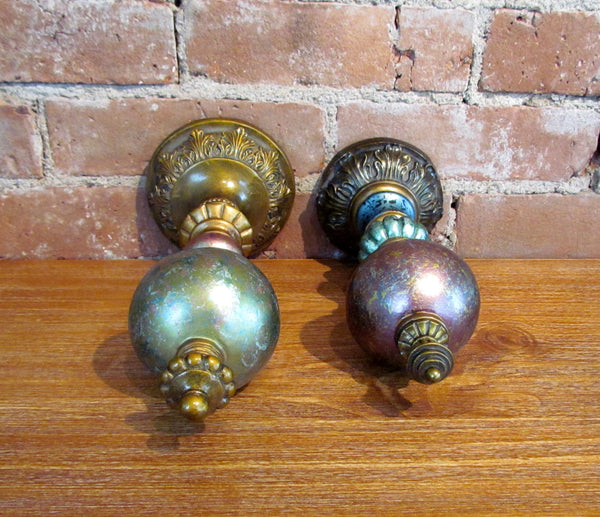 Antique Style Pair Finials Unique Architectural Decorative Centerpiece