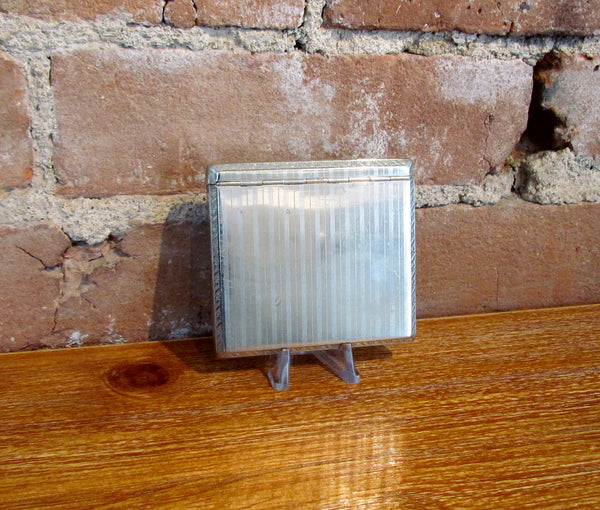 1900s Nickel Silver Pop Up Cigarette Case Extremely Rare
