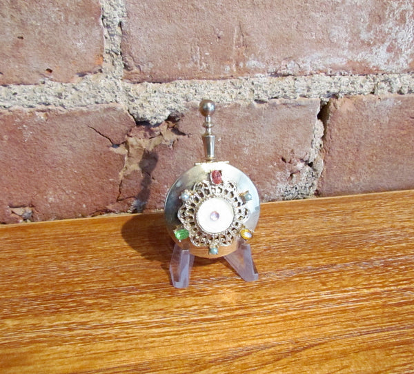 Vintage Ladies Gold Rhinestone Butler Ashtray