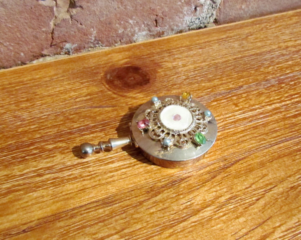 Vintage Ladies Gold Rhinestone Butler Ashtray