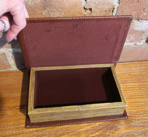 Antique Style Book Box Valuable Hideaway