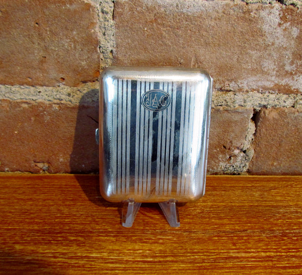 Antique EAM Cigarette Case Silver Plate Edwardian