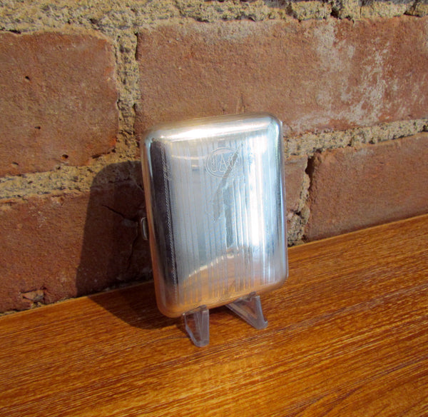 Antique EAM Cigarette Case Silver Plate Edwardian