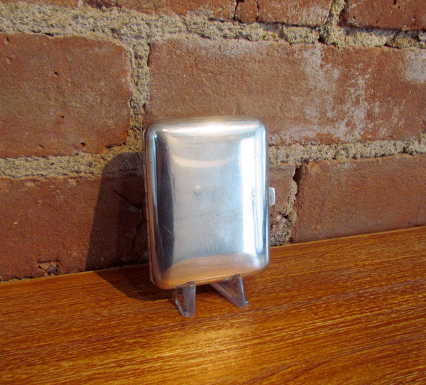 Antique EAM Cigarette Case Silver Plate Edwardian