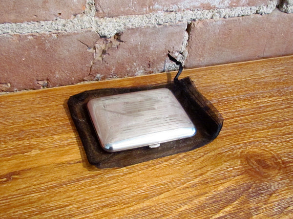 Antique EAM Cigarette Case Silver Plate Edwardian