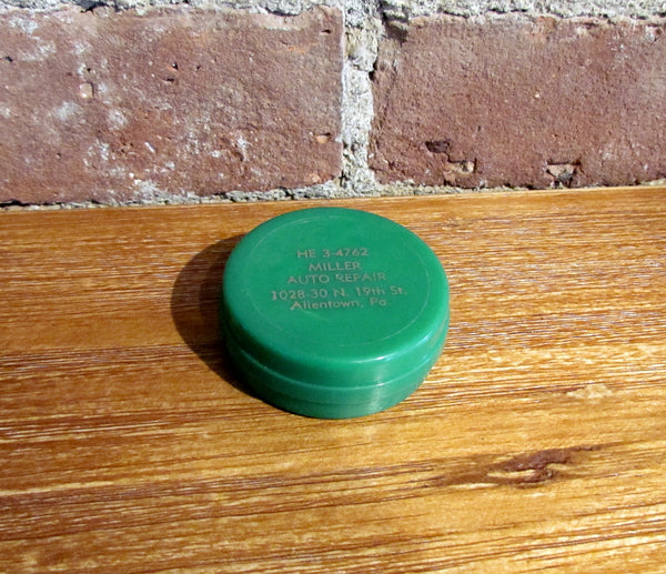 1940s Plastic Collapsible Travel Drink Cup Pill Container Miller Auto Repair Allentown, PA Advertising