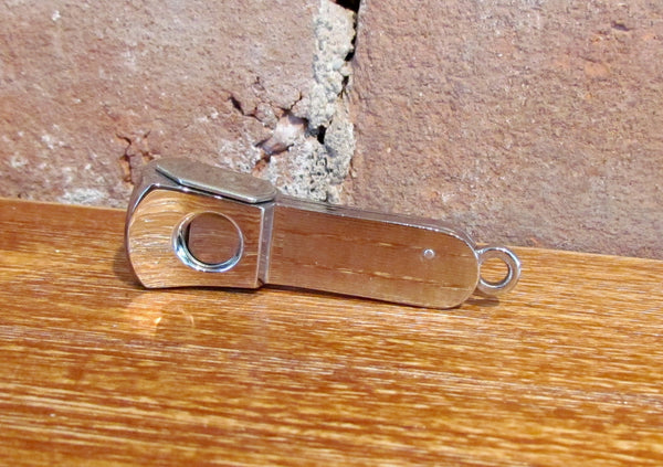 Vintage Western Germany Cigar Cutter Fob NIB Zigarren-Abschneider Donatus Solingen