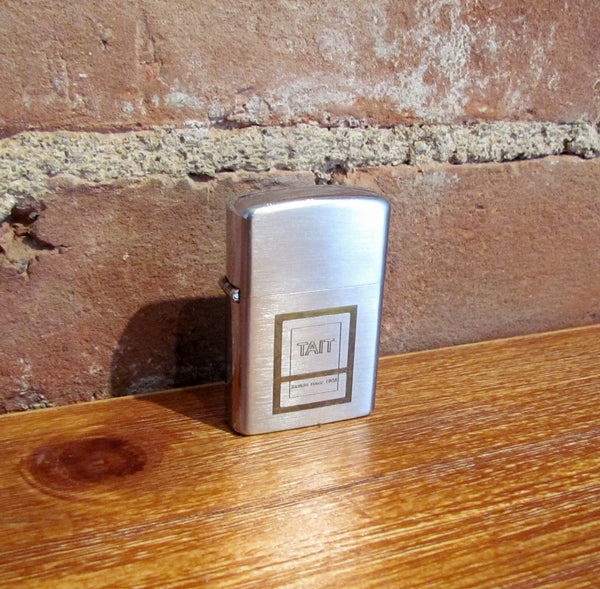 Barlow Windproof Lighter TAIT Pumps Since 1908 Advertising Flip Top