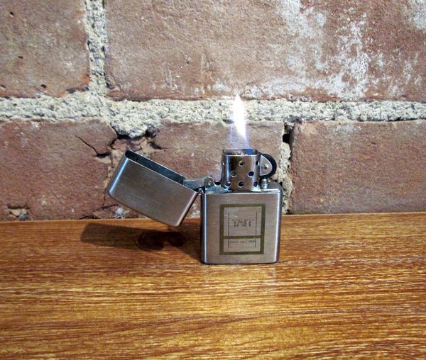 Barlow Windproof Lighter TAIT Pumps Since 1908 Advertising Flip Top