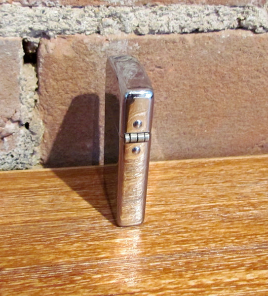 Vintage Chrome Park Lighter Mt Vernon Souvenir Windproof Flip Top