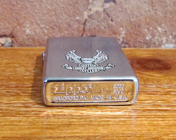 Zippo Harley Davidson 2000 XVI Lighter Unused Original Case & Warranty