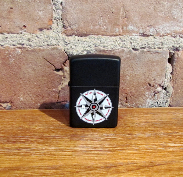 1997 Zippo Marlboro Compass Pocket Lighter USA Excellent Working Condition
