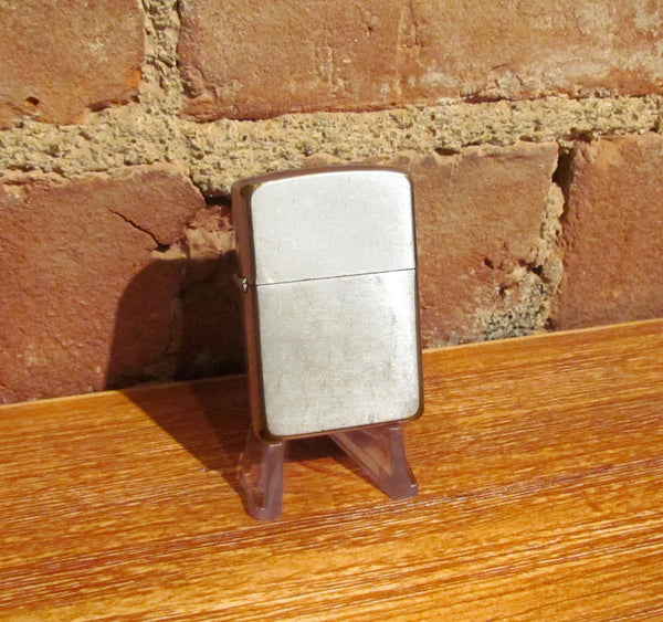 Vintage Zippo Stainless Steel Pocket Lighter Working Condition