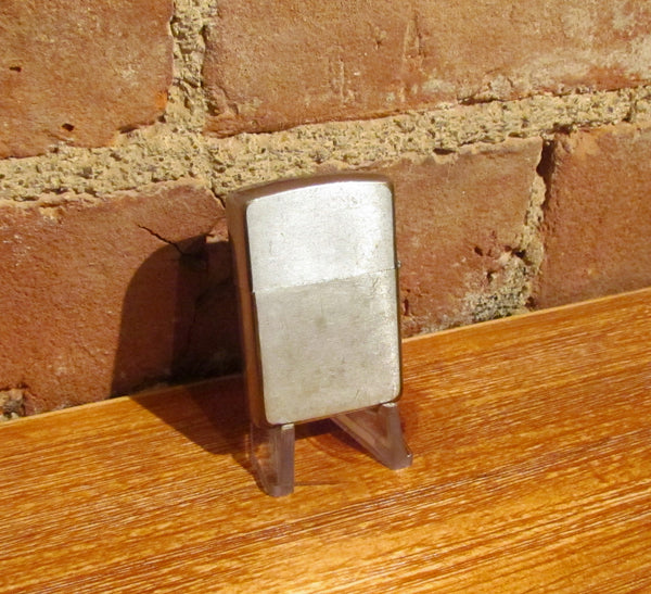 Vintage Zippo Stainless Steel Pocket Lighter Working Condition