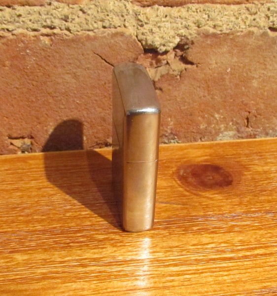 Vintage Zippo Stainless Steel Pocket Lighter Working Condition