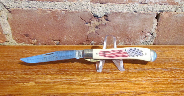 American Flag 40th Anniversary Locking Pocket Knife Schrade Cutlery Mint NIB
