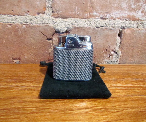 1940s Ronson Sport Silver Mesh Pocket Lighter Working