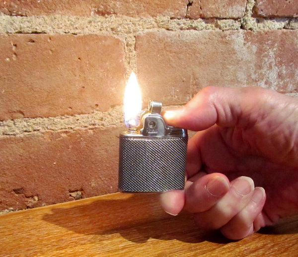 1940s Ronson Sport Silver Mesh Pocket Lighter Working