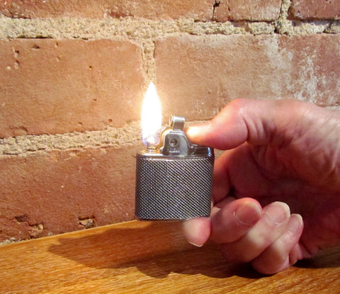 1940s Ronson Sport Silver Mesh Pocket Lighter Working