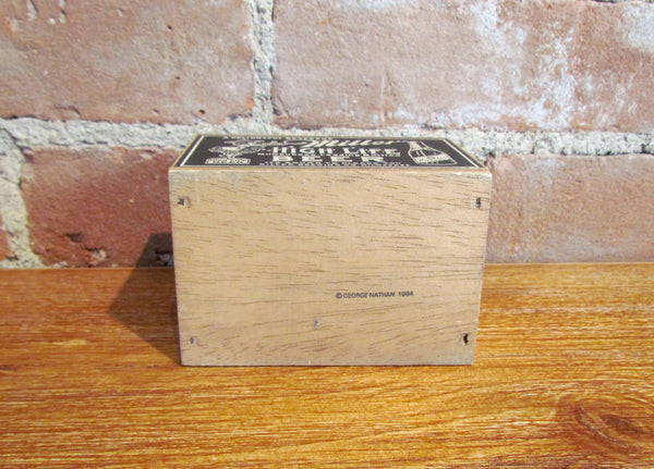 1984 Miller High Life Beer Girl On The Moon Wooden Crate Pencil Pen Holder Rare By George Nathan