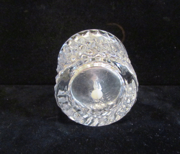 Table Lighter German Cut Lead Crystal Silver Colibri Butane Working Lighter