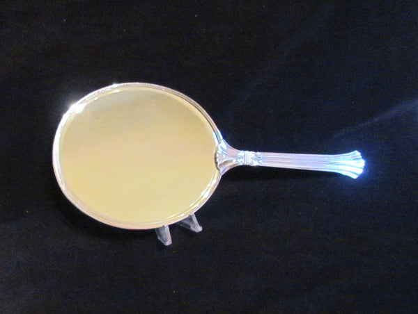 1940s Picadilly Vanity Set Mirror Brush Tray & Clothing Brush Celluloid Guilloche Dresser Set Made In England