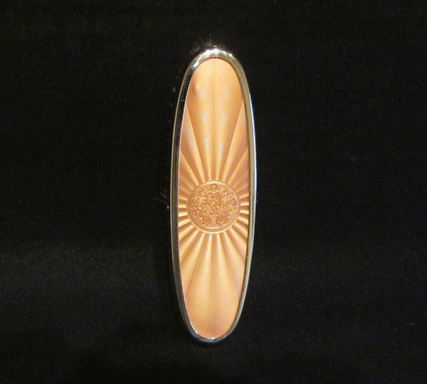 1940s Picadilly Vanity Set Mirror Brush Tray & Clothing Brush Celluloid Guilloche Dresser Set Made In England