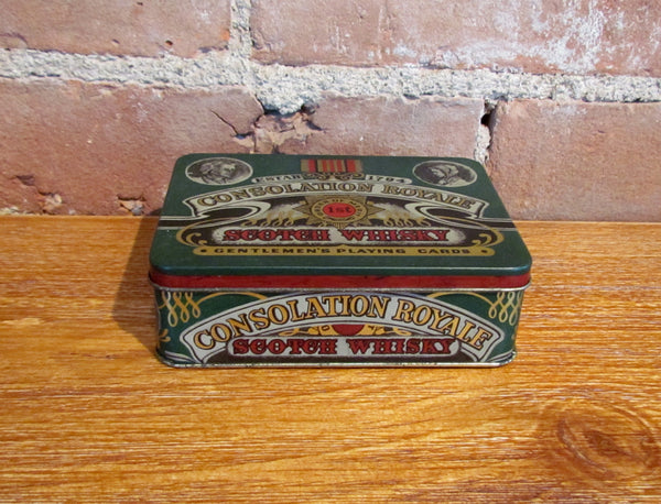 Vintage Consolation Royale Scotch Whisky Gentlemen's Playing Cards Tin