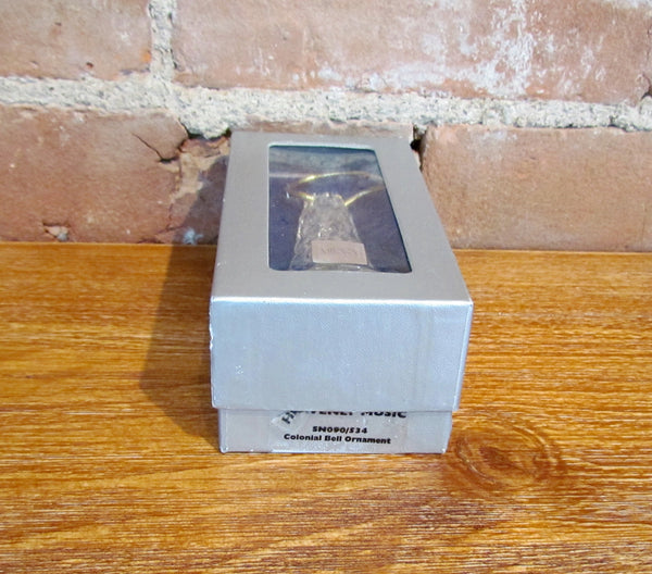 Vintage Mikasa Crystal Bell Heavenly Music Colonial Bell Ornament NIB