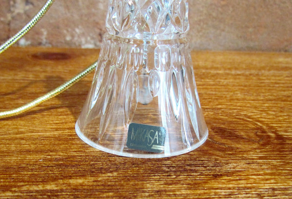 Vintage Mikasa Crystal Bell Heavenly Music Colonial Bell Ornament NIB