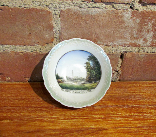 Civil War Souvenir Dish High Water Mark Of The Rebellion Gettysburg PA Plate