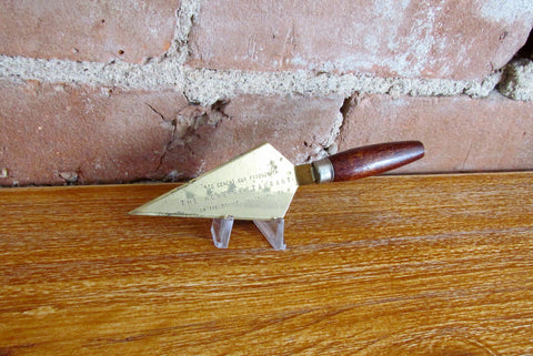 1930's Advertising The Home Restaurant Allentown, PA Brass Trowel
