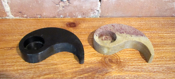 Yin and Yang Soapstone Candle Holder