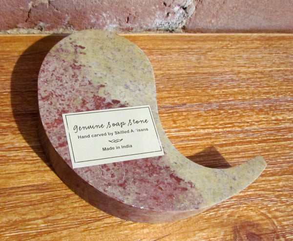 Yin and Yang Soapstone Candle Holder