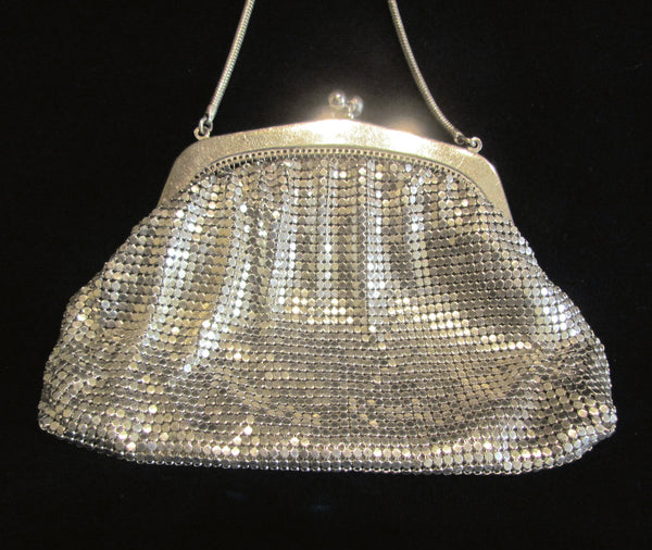1930s Silver Mesh Purse Wedding Bridal Or Formal Bag Made In Germany